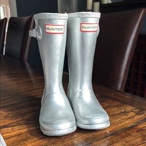 Hunter Silver Rain Boots